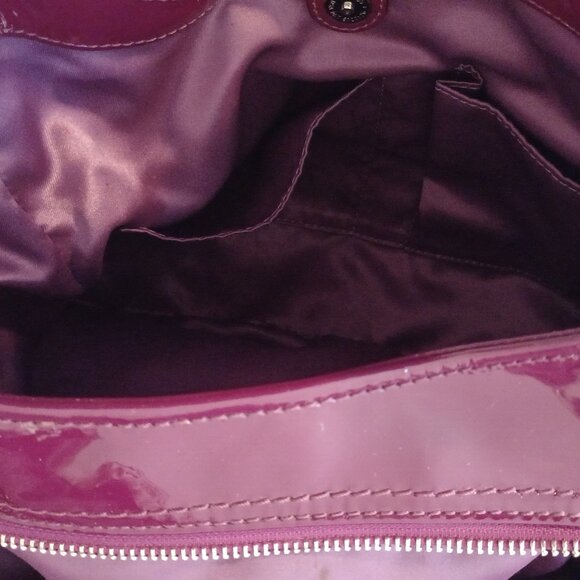 Coach Madison Maggie Patent Leather Hobo Shoulder Bag, Orchid - Picture 8 of 15